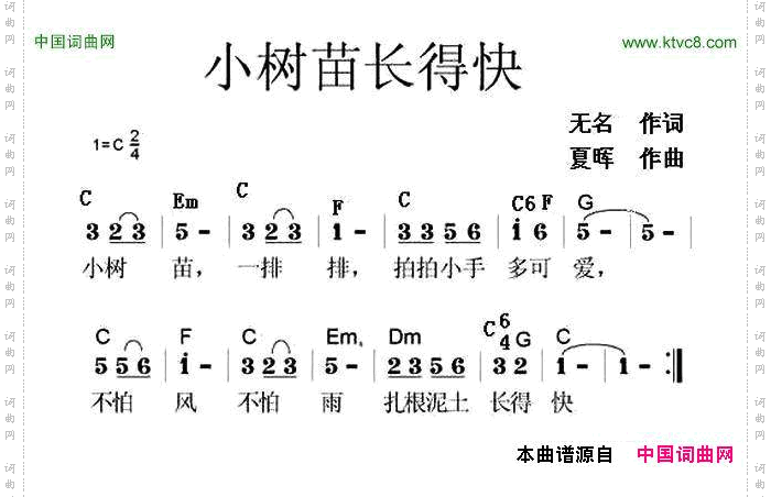 小树苗长得快