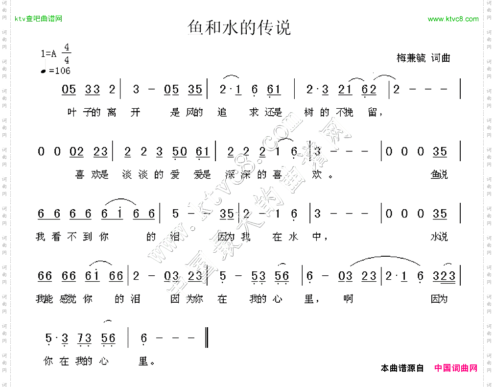 鱼和水的传说