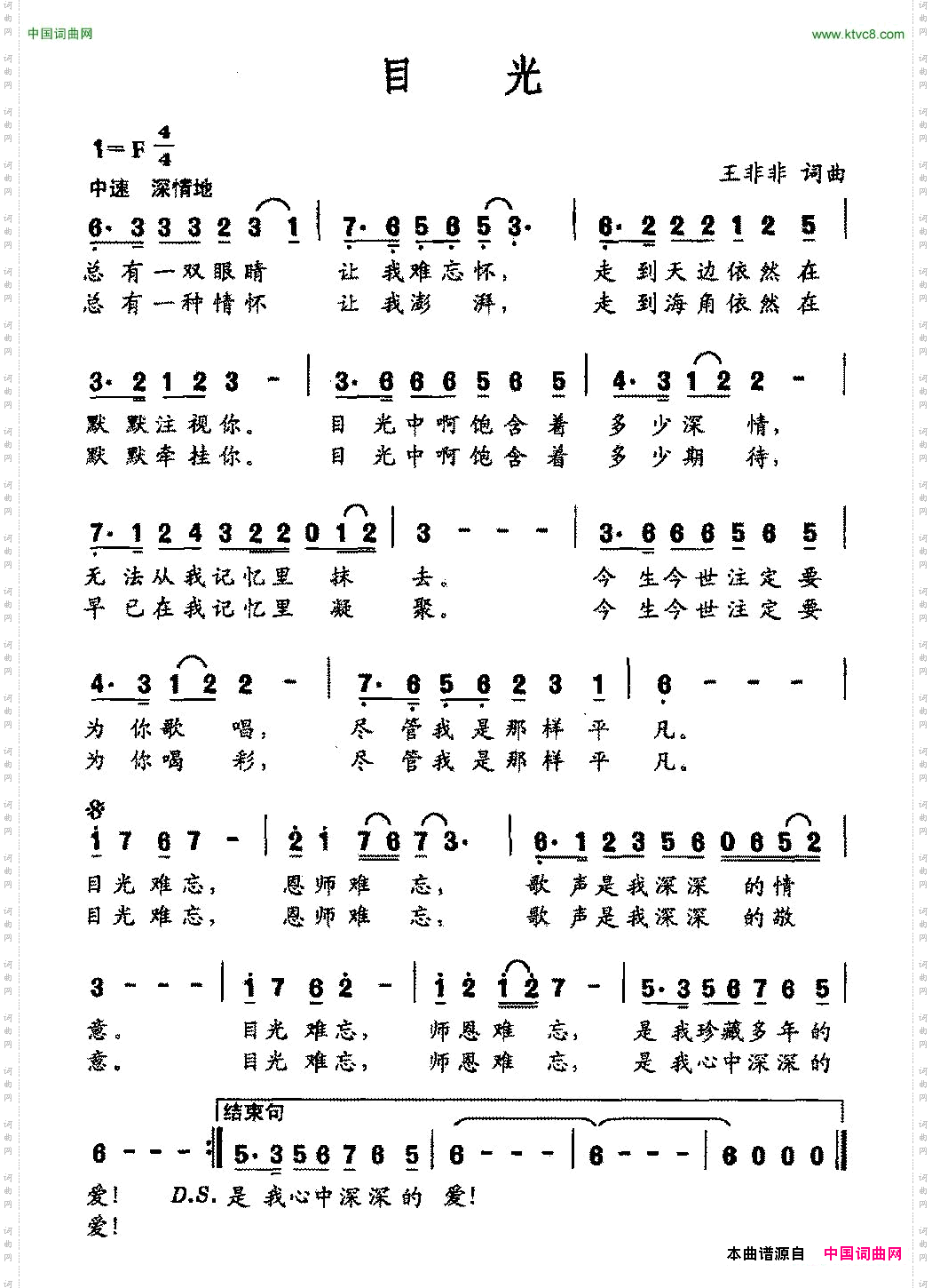 目光