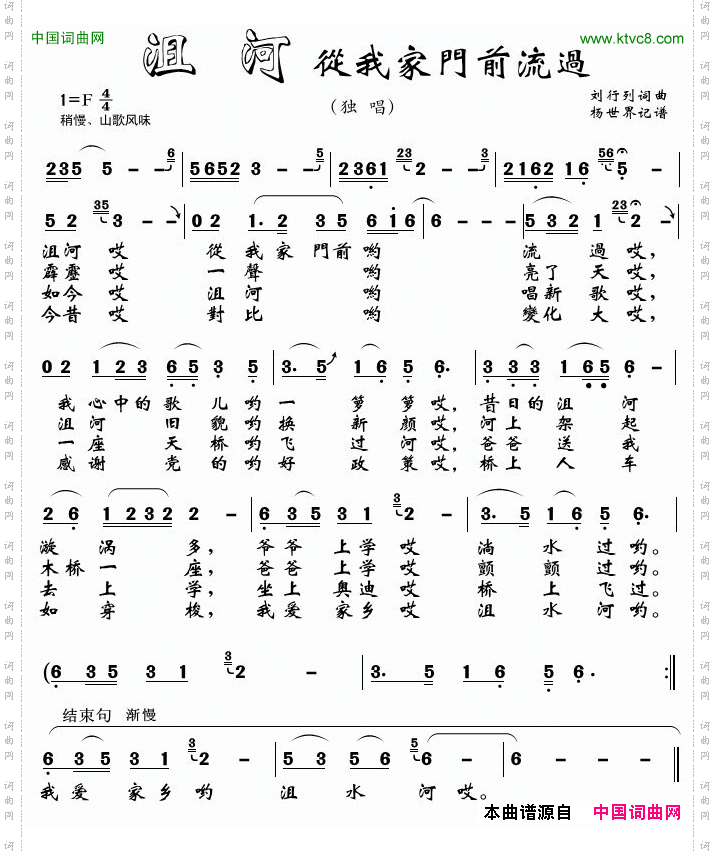 沮河从我家门前流过