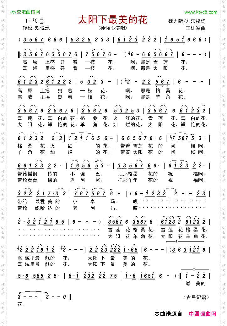 太阳下最美的花