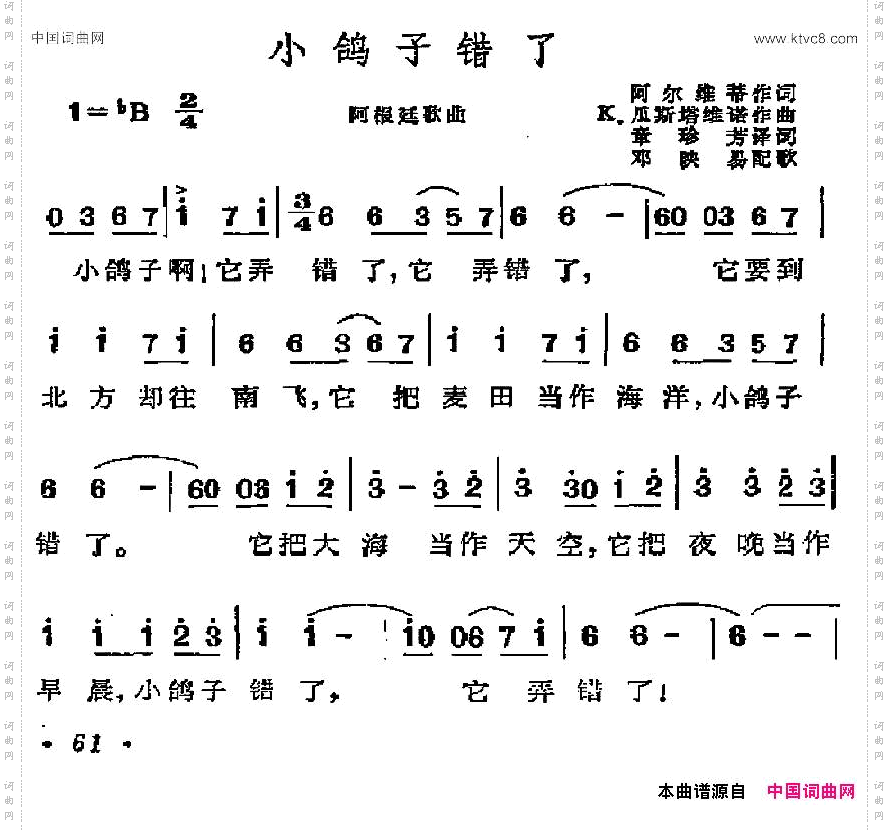 [阿根廷]小鸽子错了