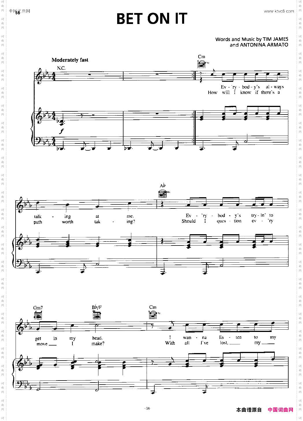 [美]BetOnIt正谱_[美]Bet On It正谱