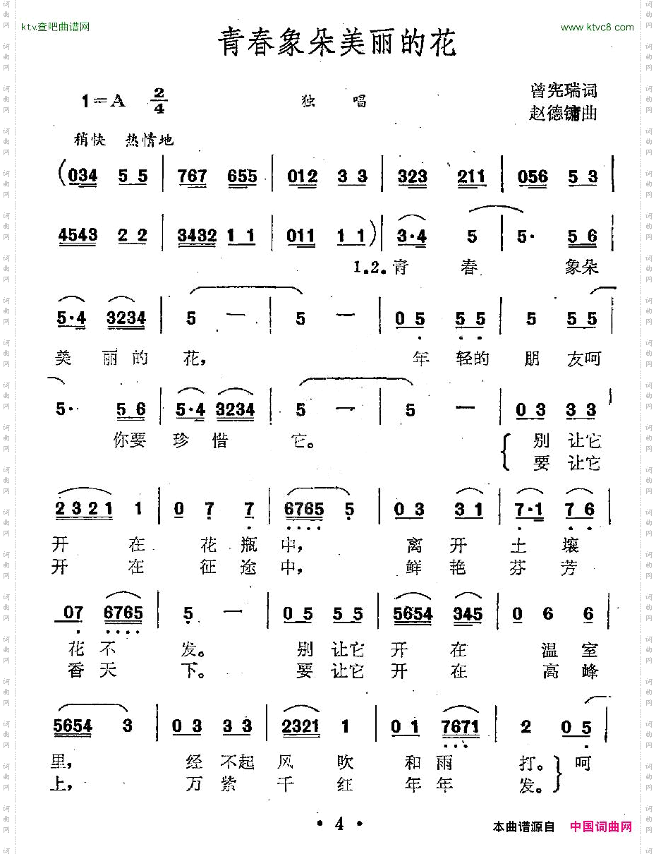 青春像朵美丽的花