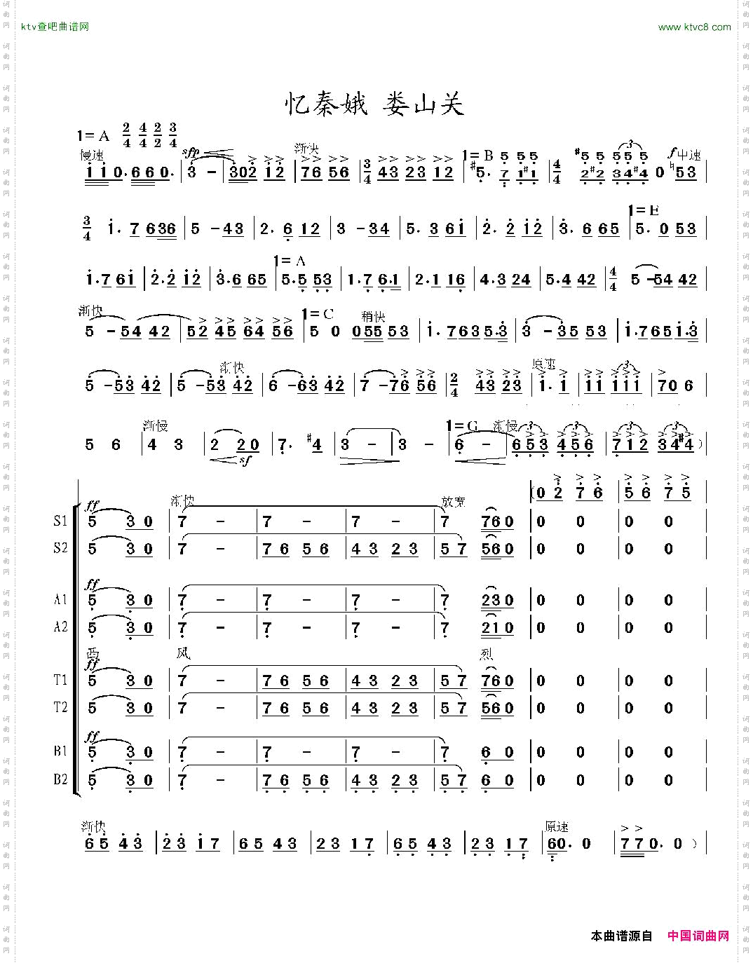 混声合唱《娄山关》高清