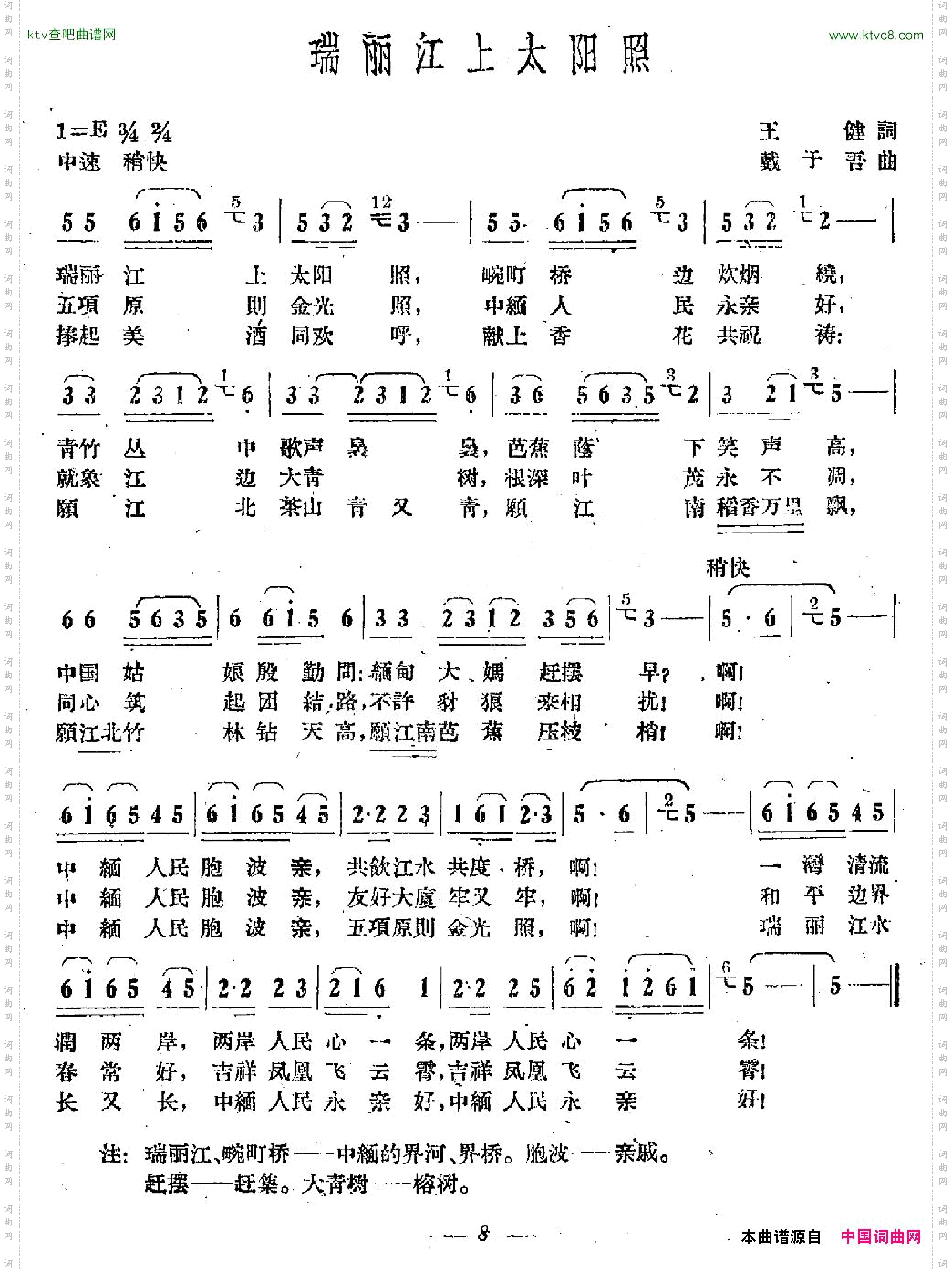 瑞丽江上太阳照