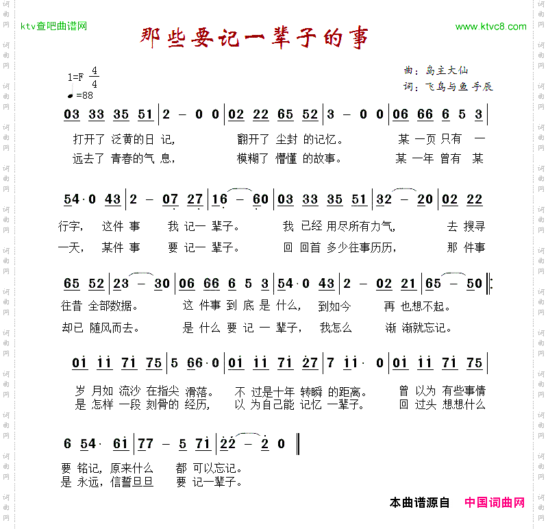 那些要记一辈子的事