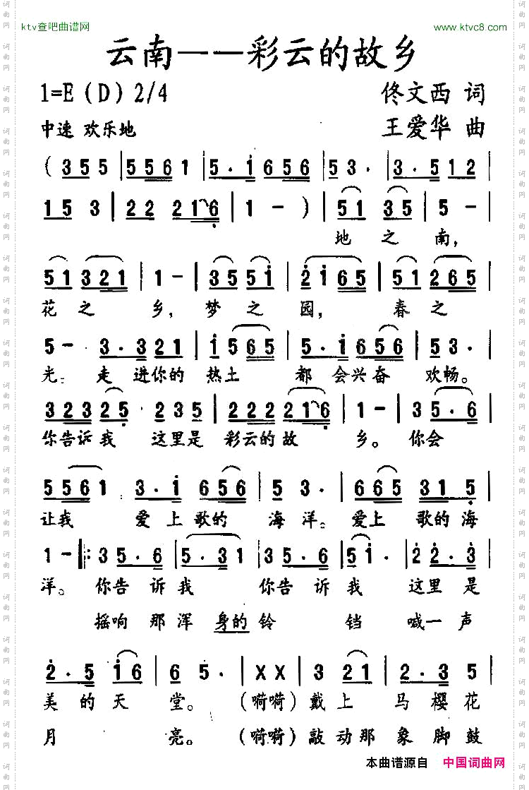 云南—彩云的故乡