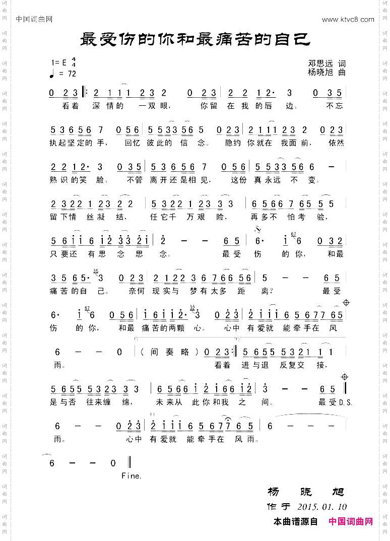 最受伤的你和最痛苦的自己