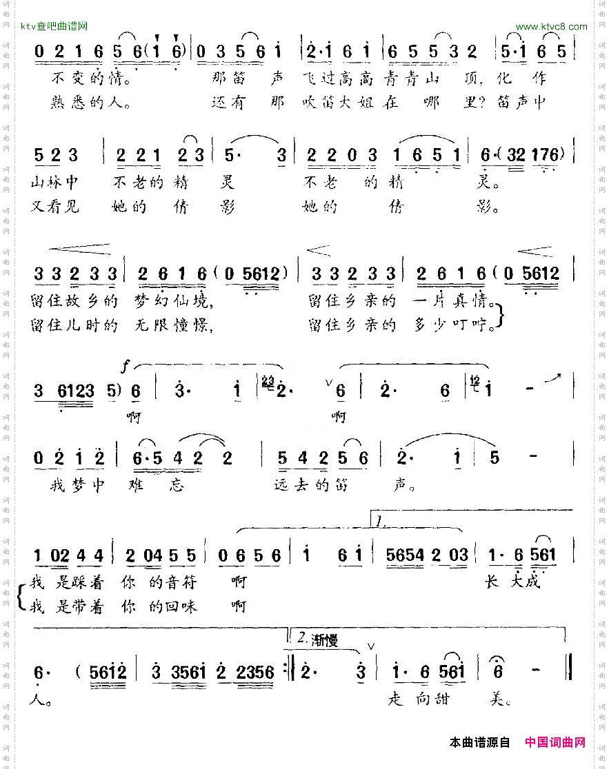 远去的笛声_陈晓杰词白诚仁曲