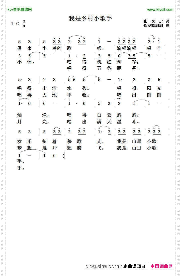 我是乡村小歌手