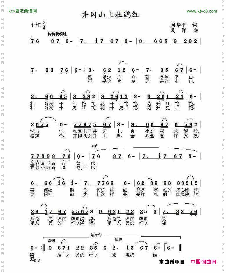 井冈山上杜鹃红