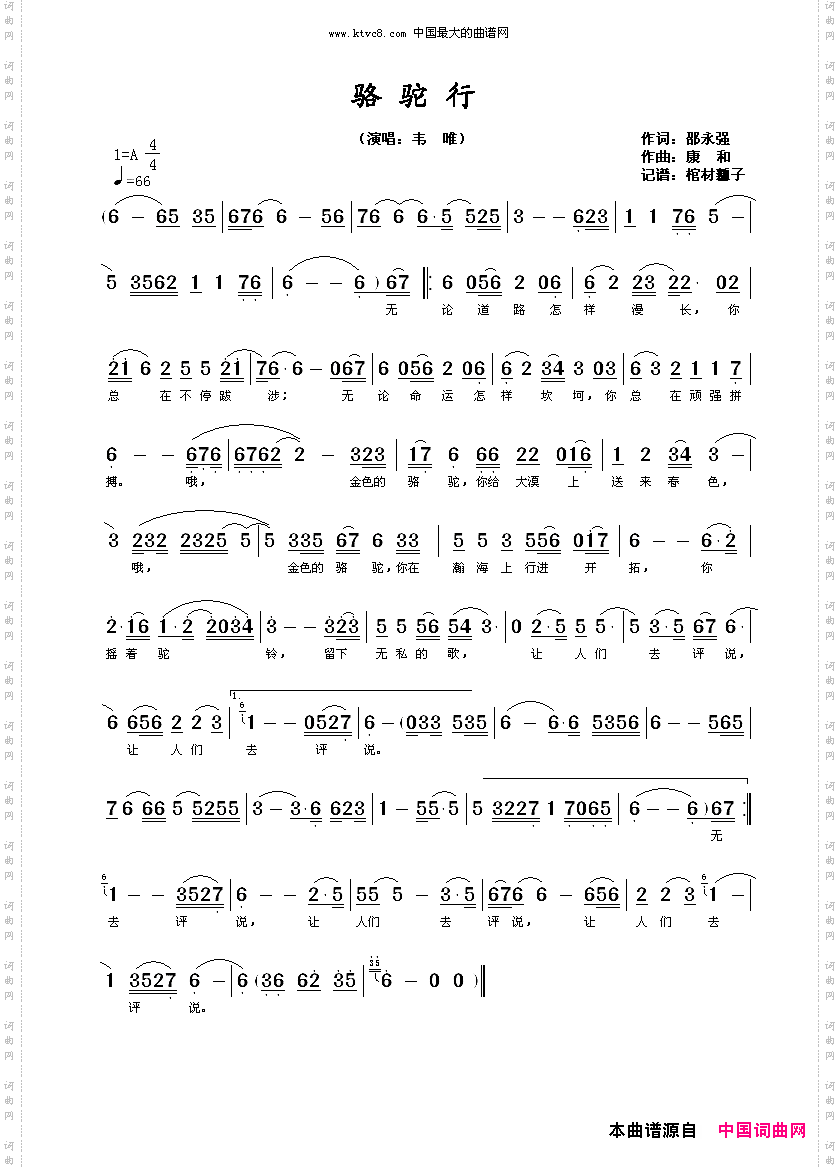 骆驼行