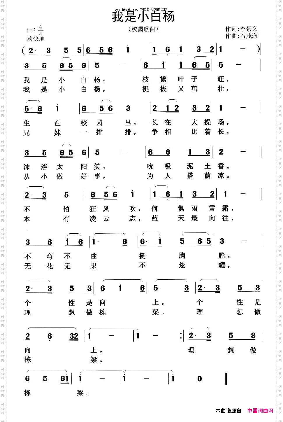 我是小白杨