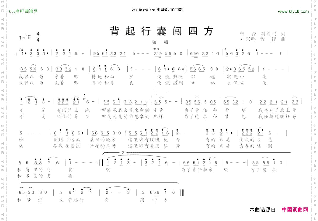 背起行囊闯四方