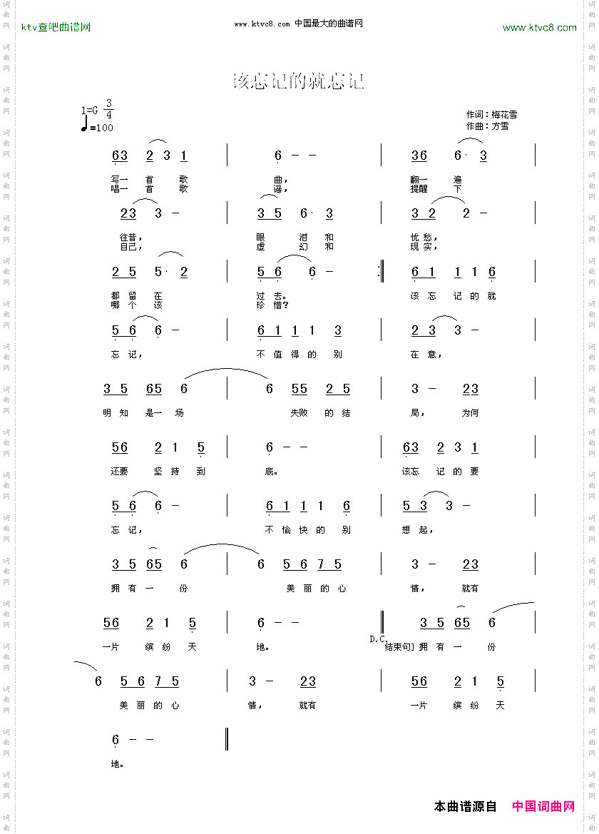 该忘记的就忘记