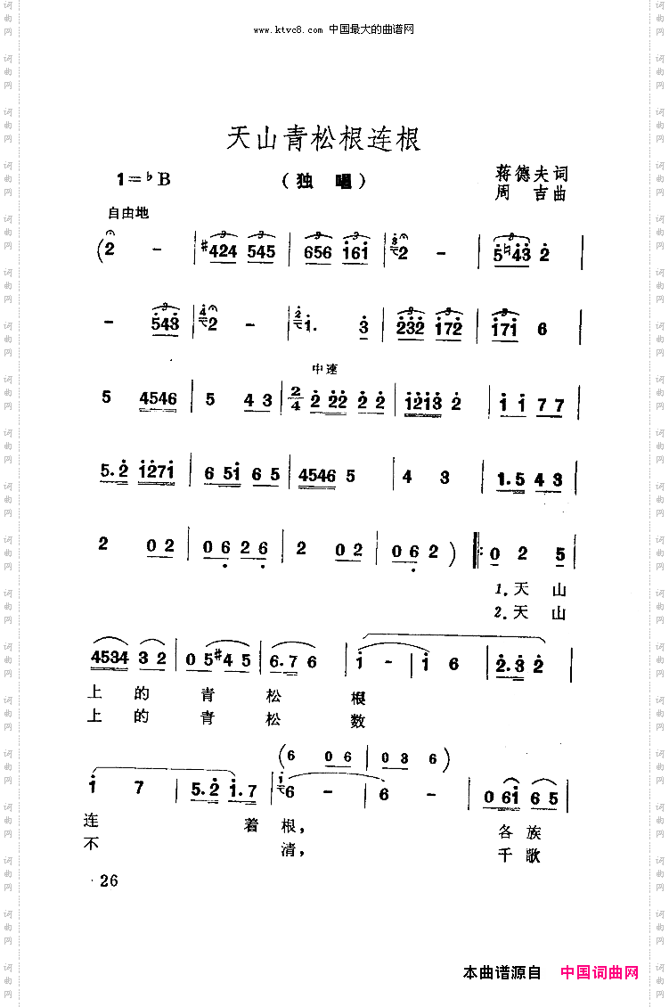 天山青松根连根扫描谱