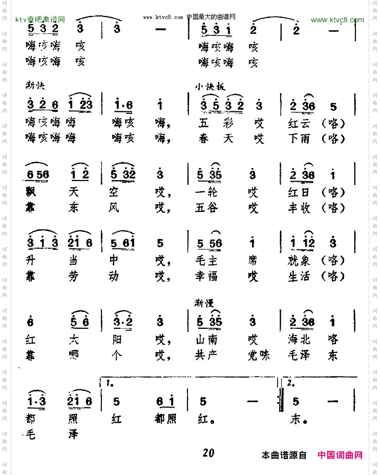 山南海北都照红