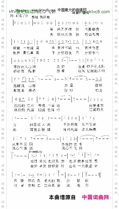 我心飞扬谈哥词曲