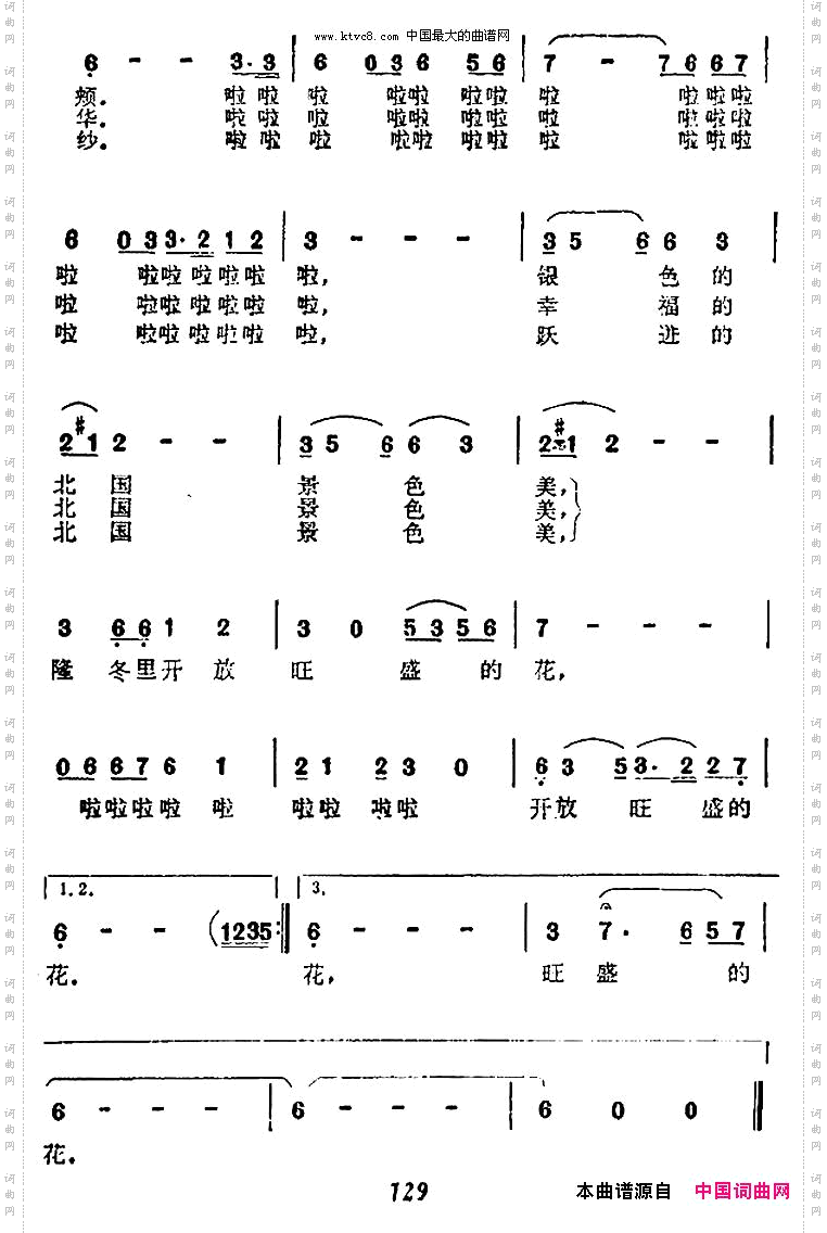 隆冬里开放旺盛的花