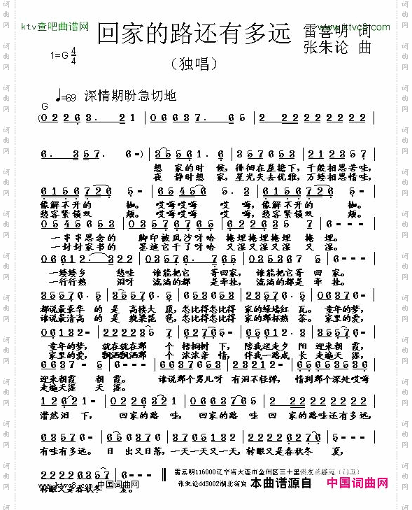 回家的路还有多远