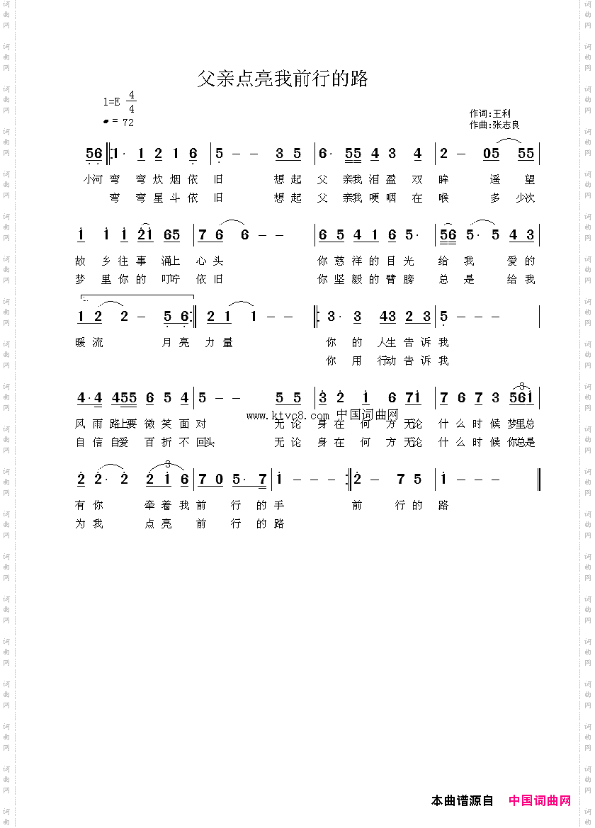 父亲点亮我前行的路