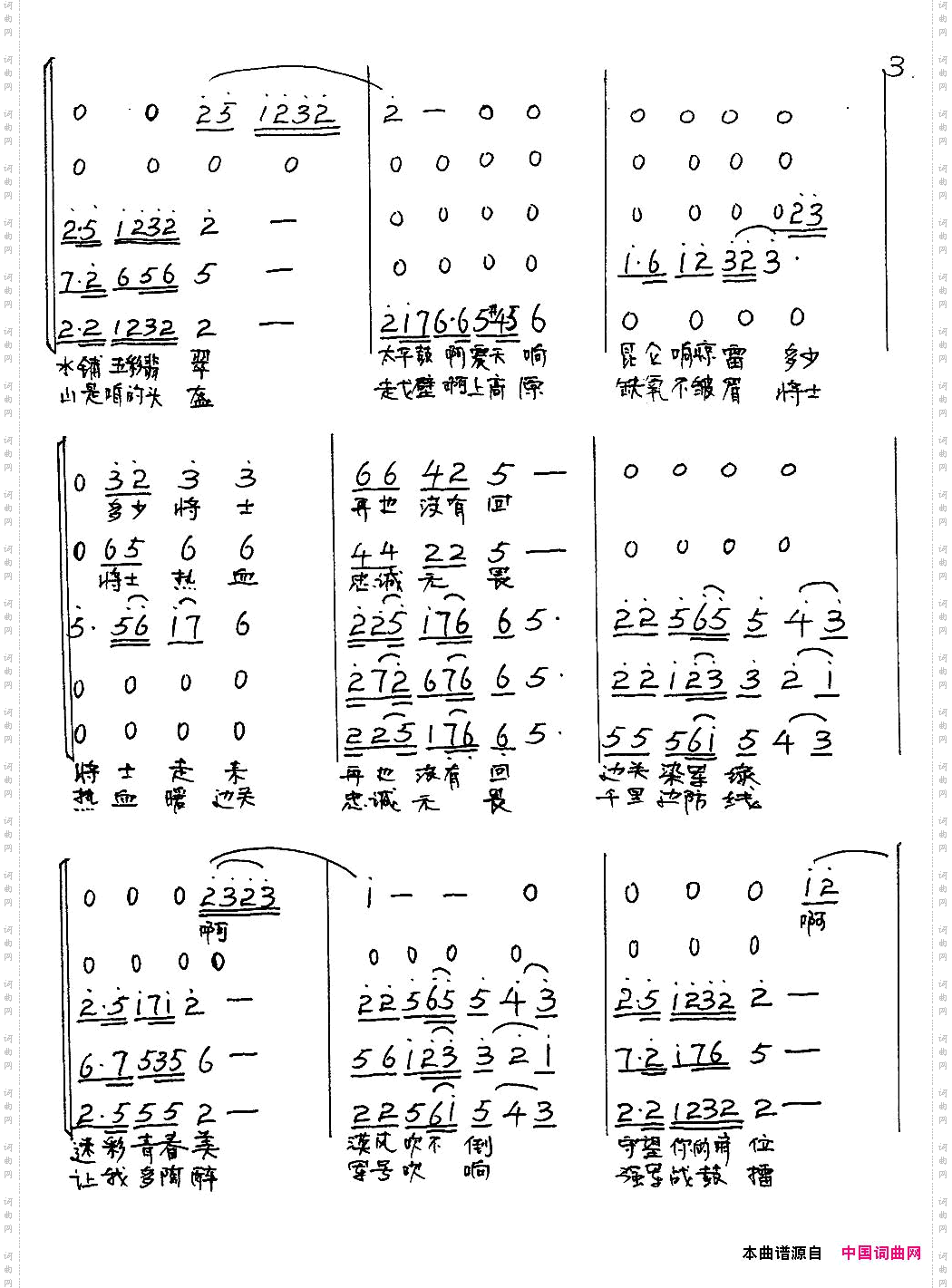 守卫大西北