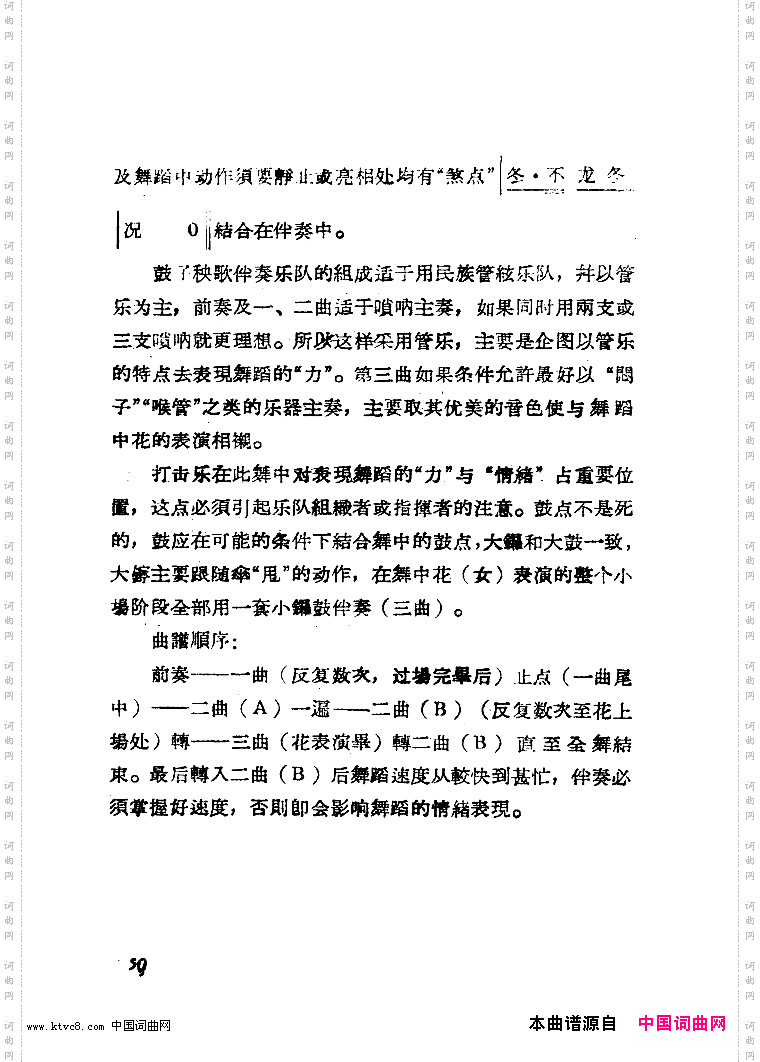 鼓子秧歌舞蹈音乐