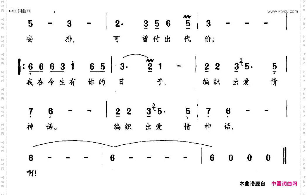爱情神话连续剧《遭遇昨天》片尾曲
