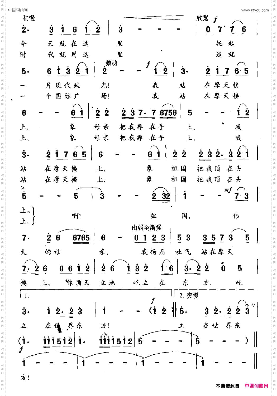 我站在摩天楼上