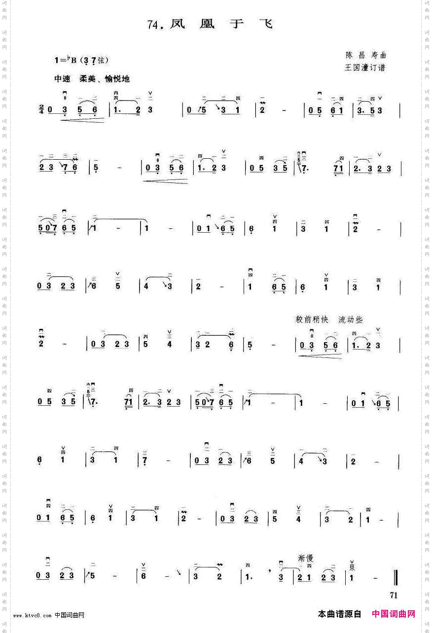 凤凰于飞二胡曲