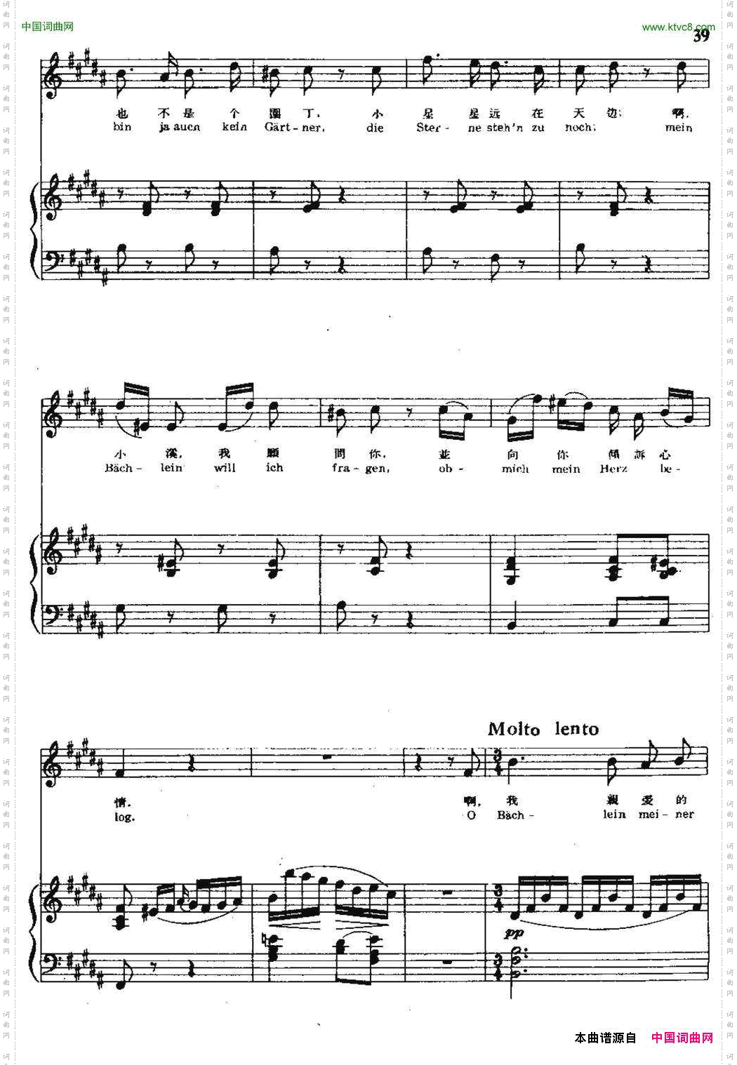 疑问中外文对照、正谱