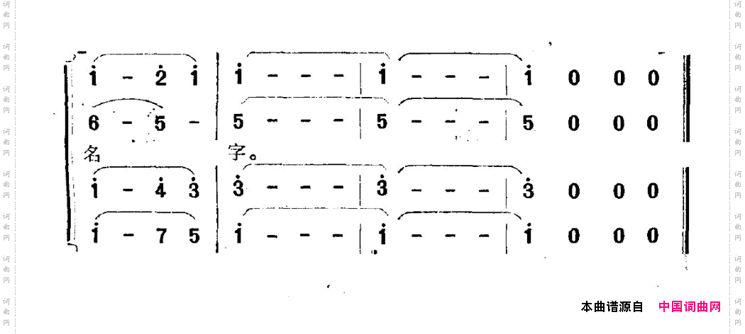 写下中华的名字
