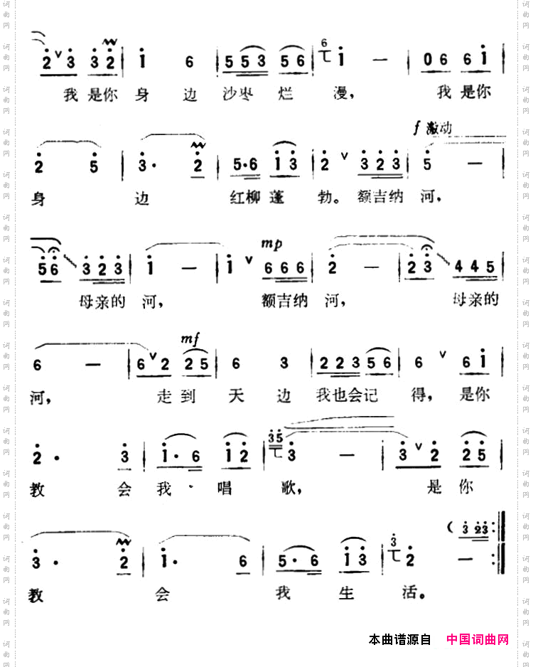 额吉纳河，我的母亲河电视风光片《沙漠散记》插曲
