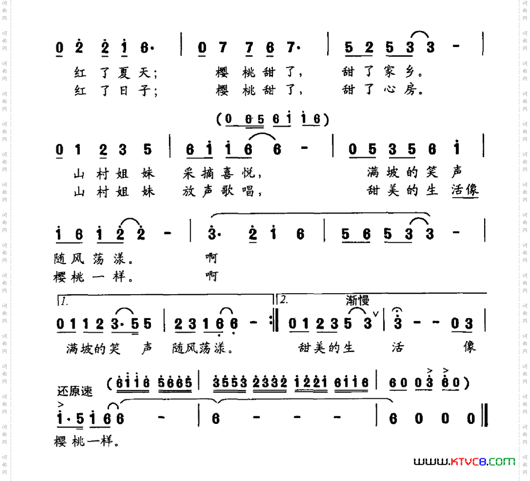 樱桃红了的村庄