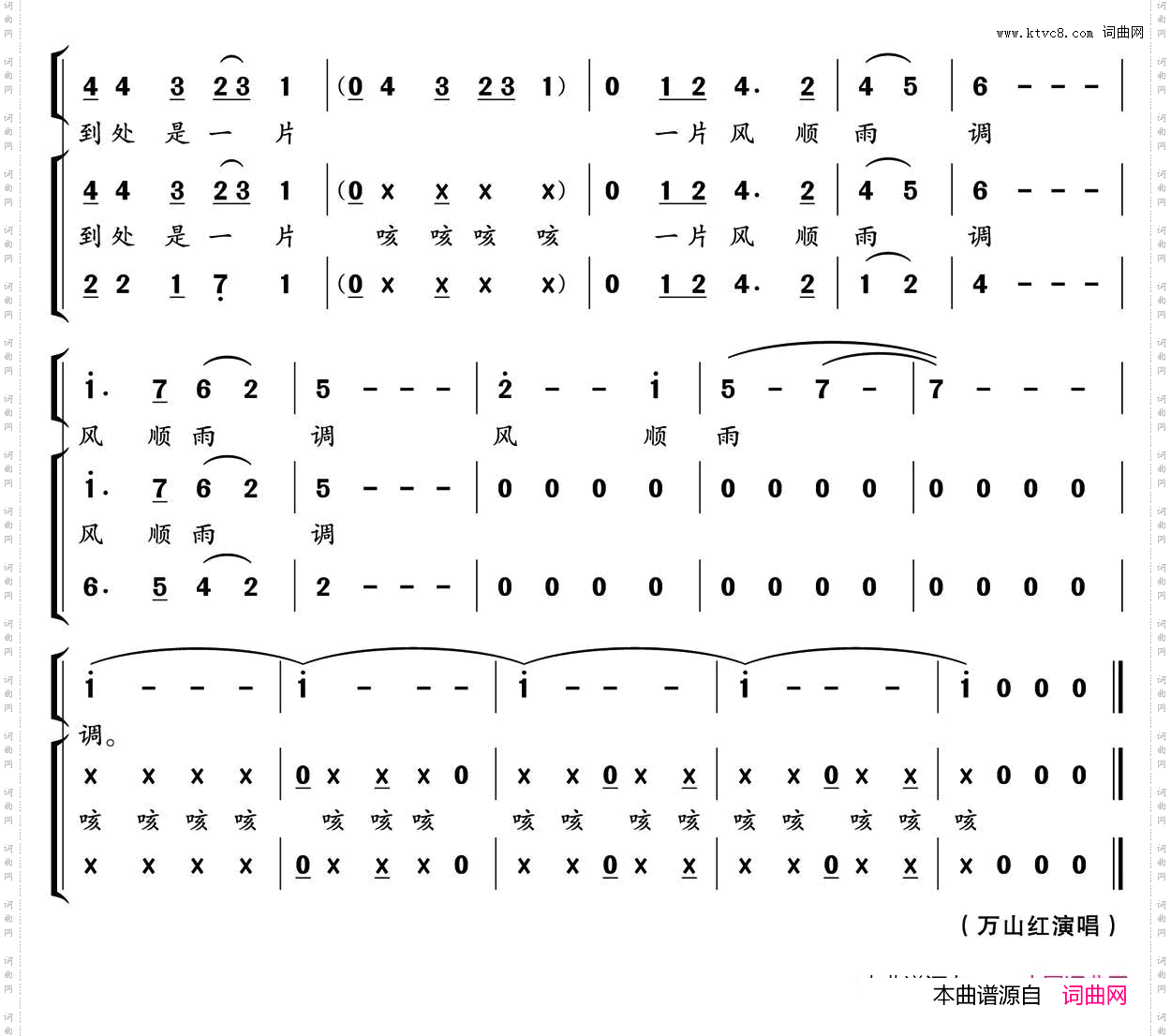 风调雨顺的中国