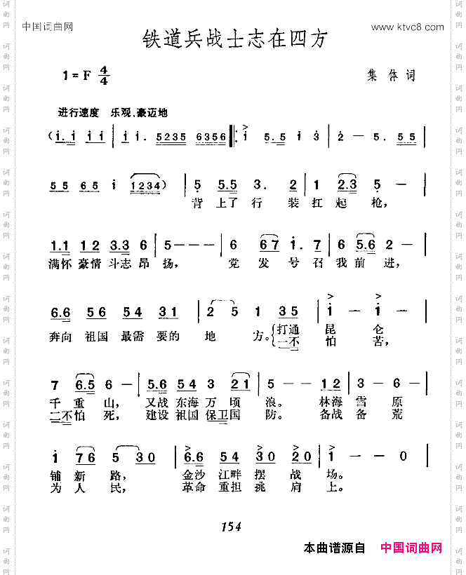 铁道兵战士志在四方