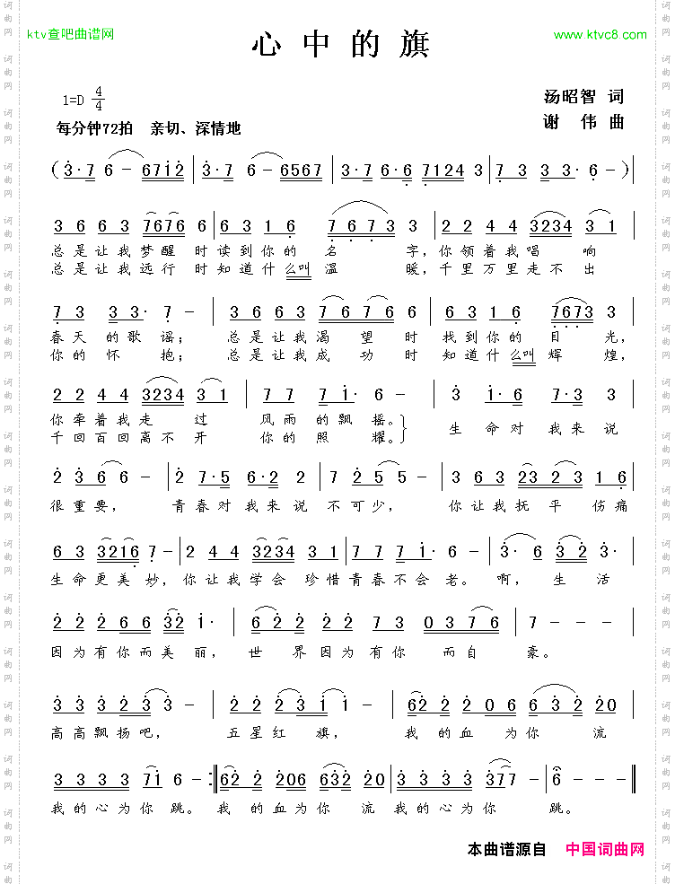 心中的旗