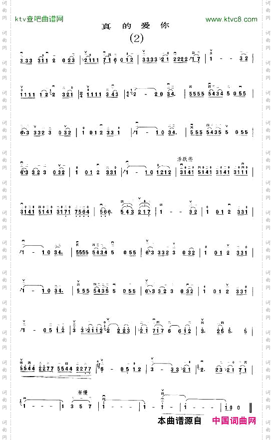 真的爱你2