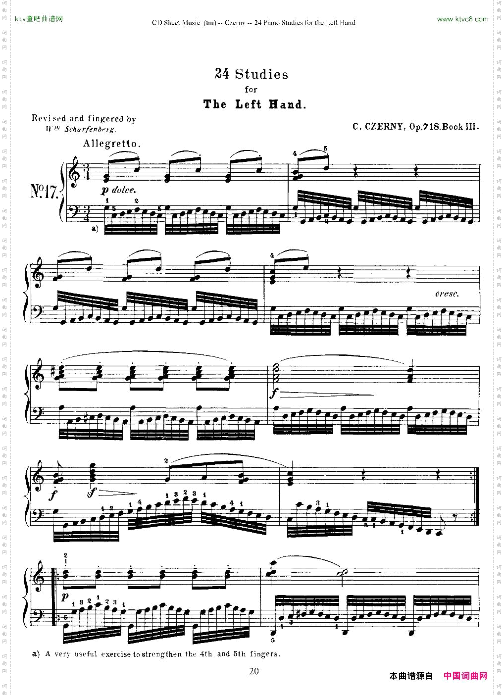 Czerny-24PianoStudie17—24车尔尼-24首钢琴练习曲