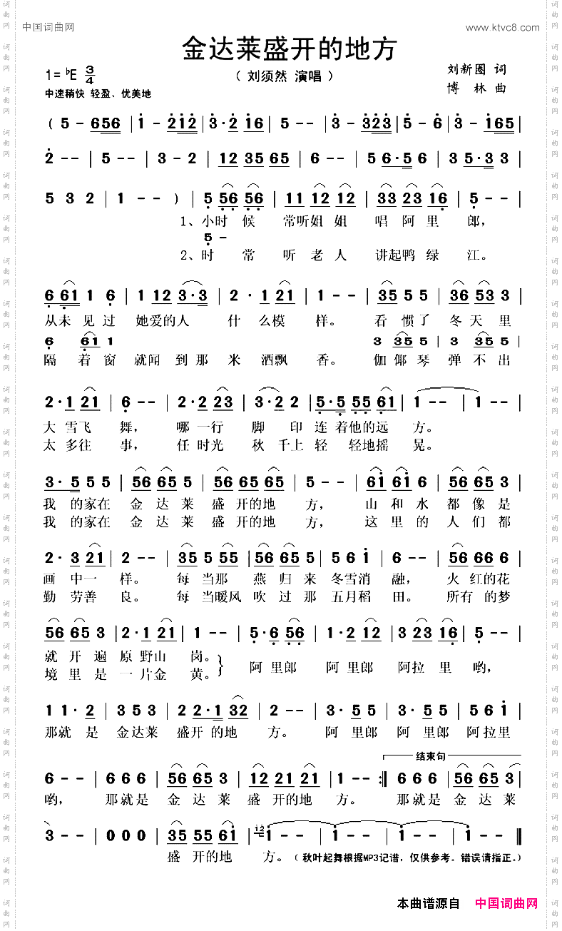 金达莱盛开的地方
