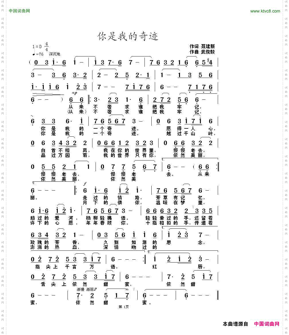 你是我的奇迹