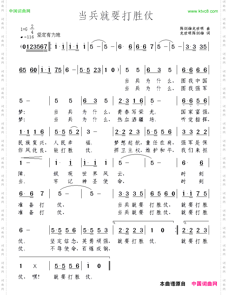 当兵就要打胜仗