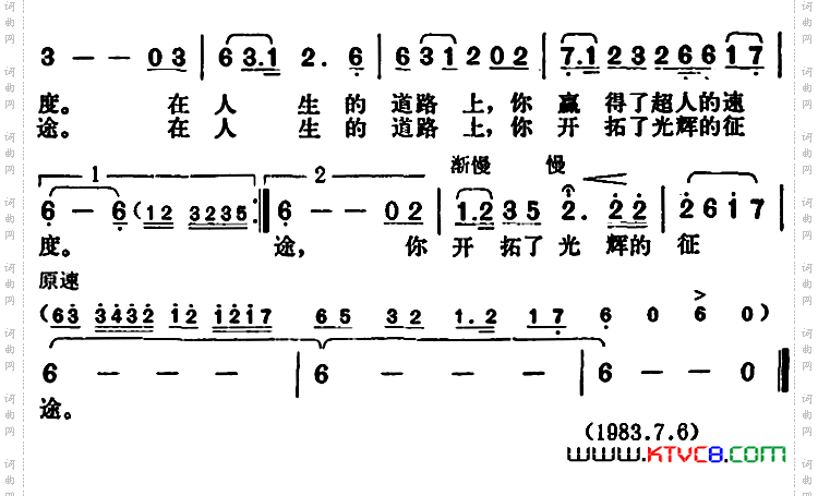 在人生的道路上_献给张海迪的歌