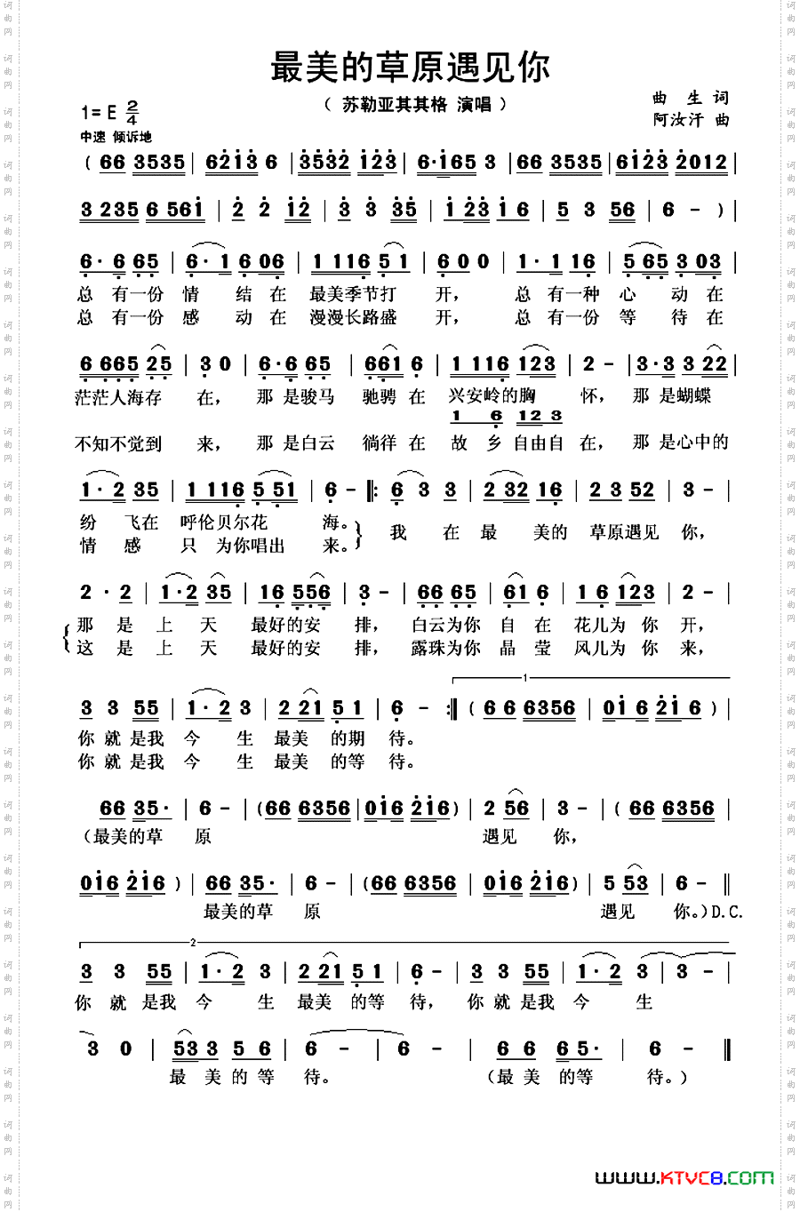 最美的草原遇见你