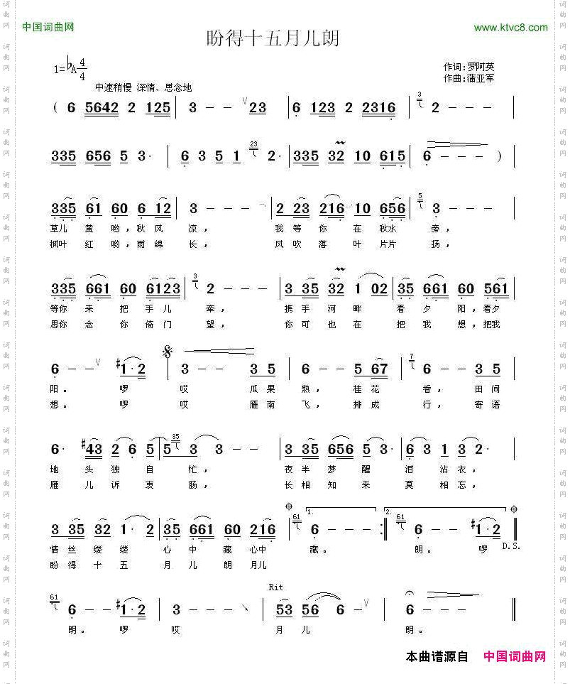 盼得十五月儿朗