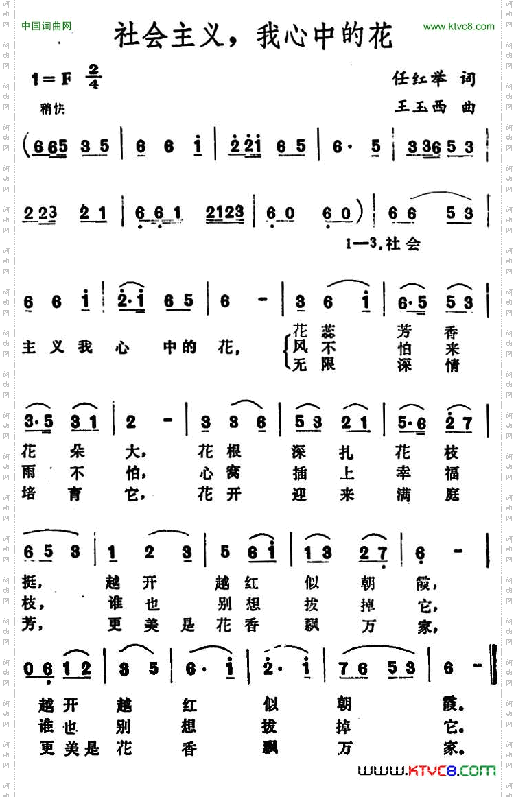 社会主义，我心中的花