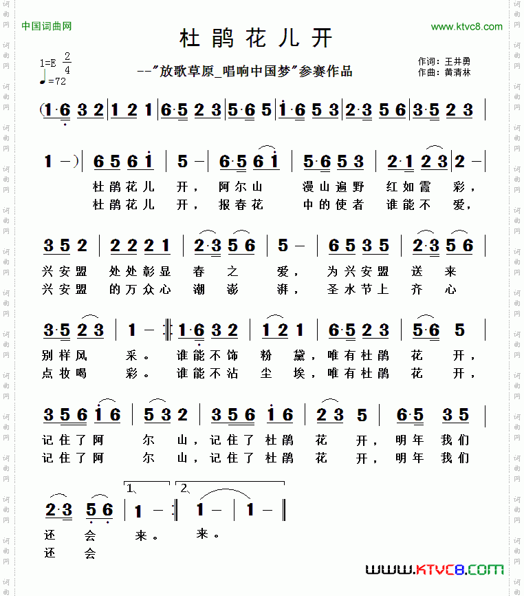杜鹃花儿开