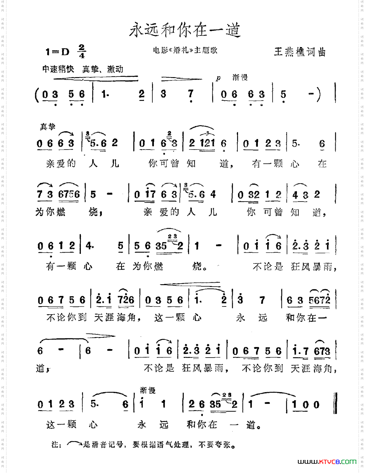 永远和你在一道电影《婚礼》主题曲