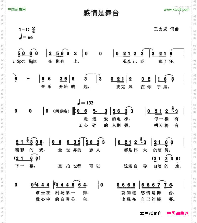 感情是舞台